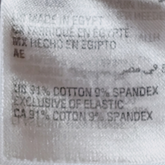 Club Room Men's White Chino Flat Front Shorts | Classic Fit | Size 33W - Picture 4 of 5